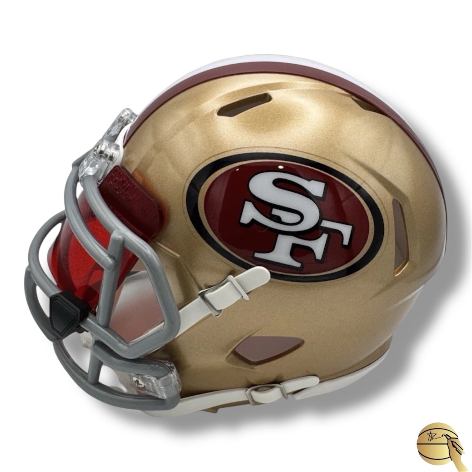 Casco de los 49ers firmado por Christian McCaffrey