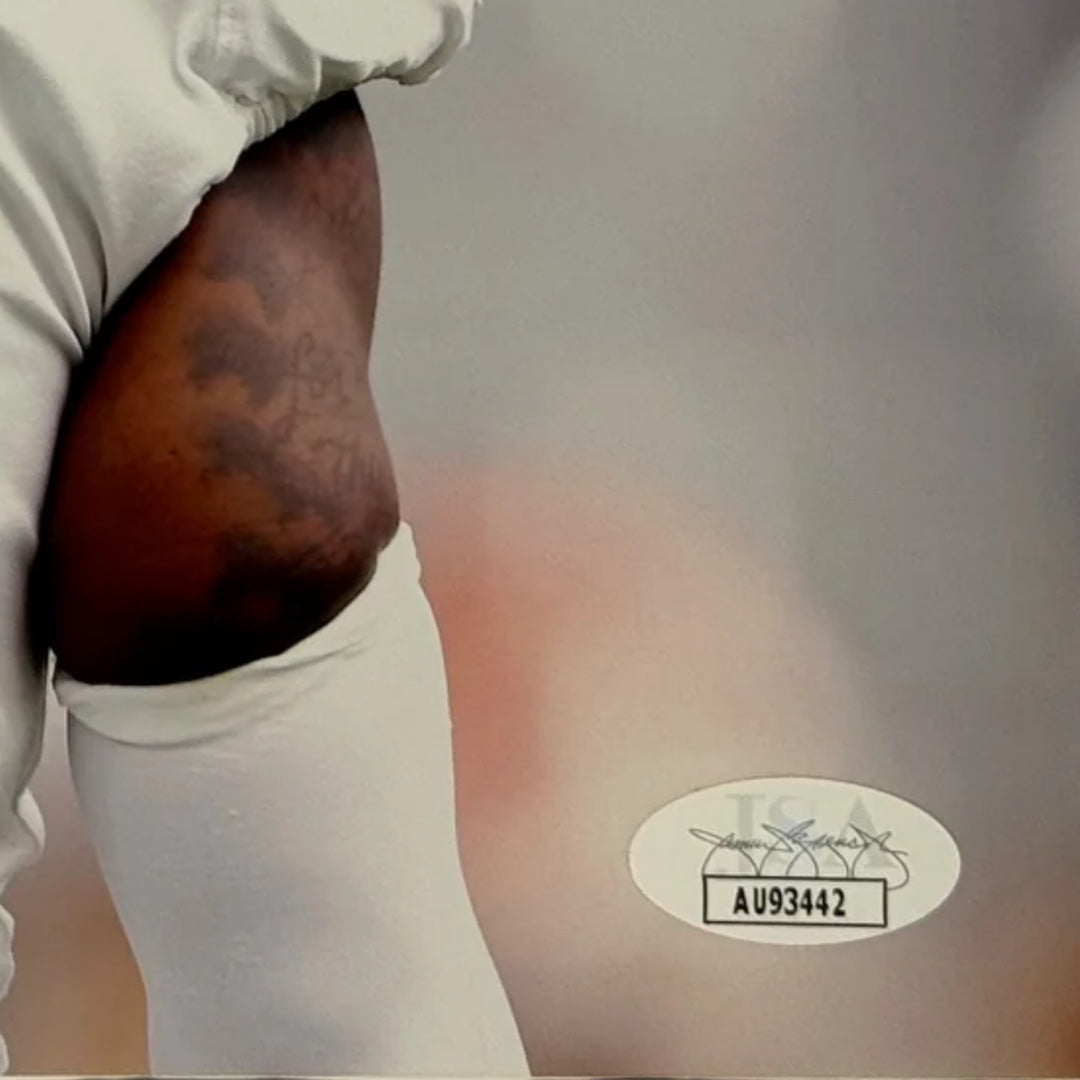 Imagen autografiada por Jaylen Waddle