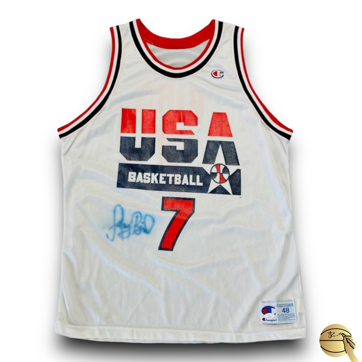 Jersey All Stars 1992 autografiado por Larry Bird