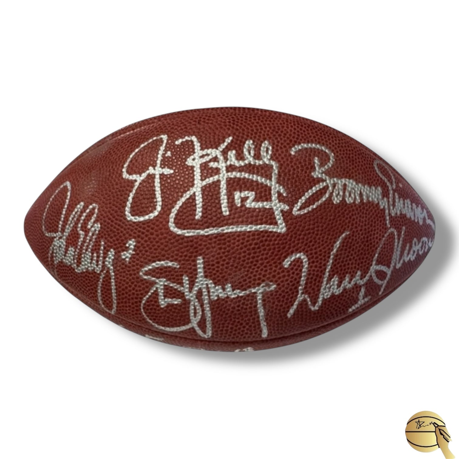 Balón autografiado por diversos Quarterback leyendas (9)