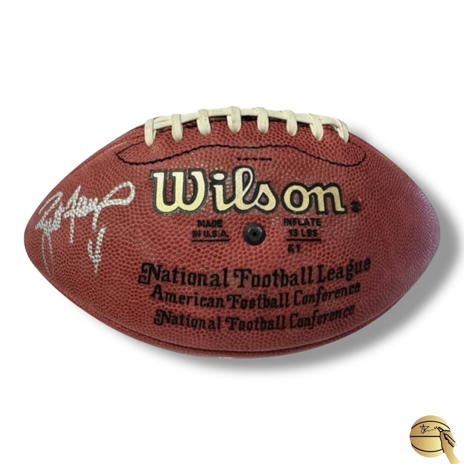 Balón autografiado por diversos Quarterback leyendas (9)