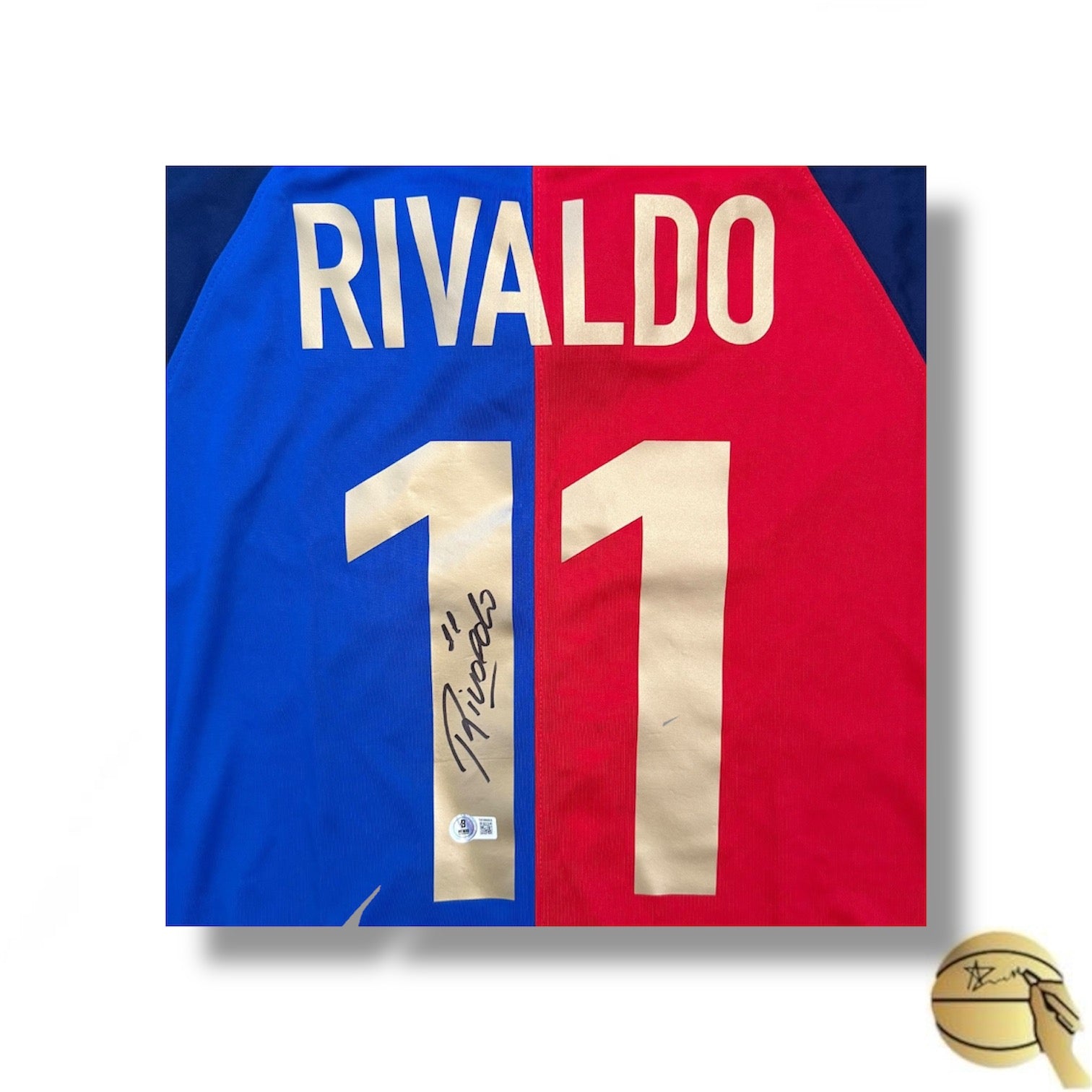 Jersey autografiado por Rivaldo