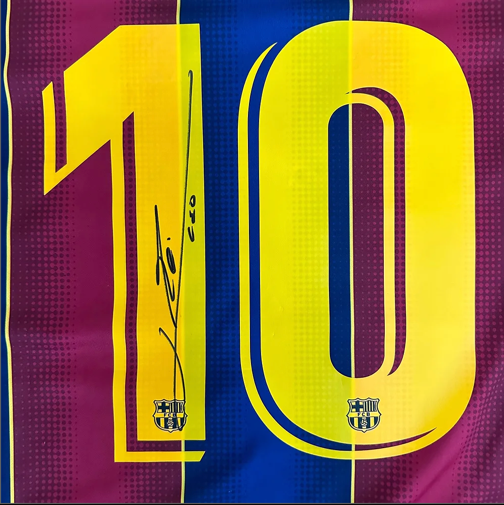 Jersey autografiada por Leo Messi