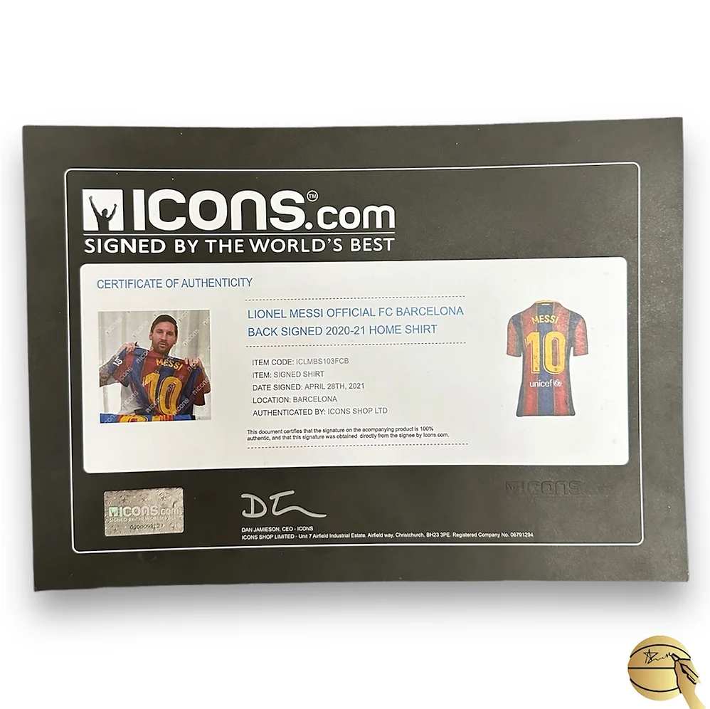 Jersey autografiada por Leo Messi