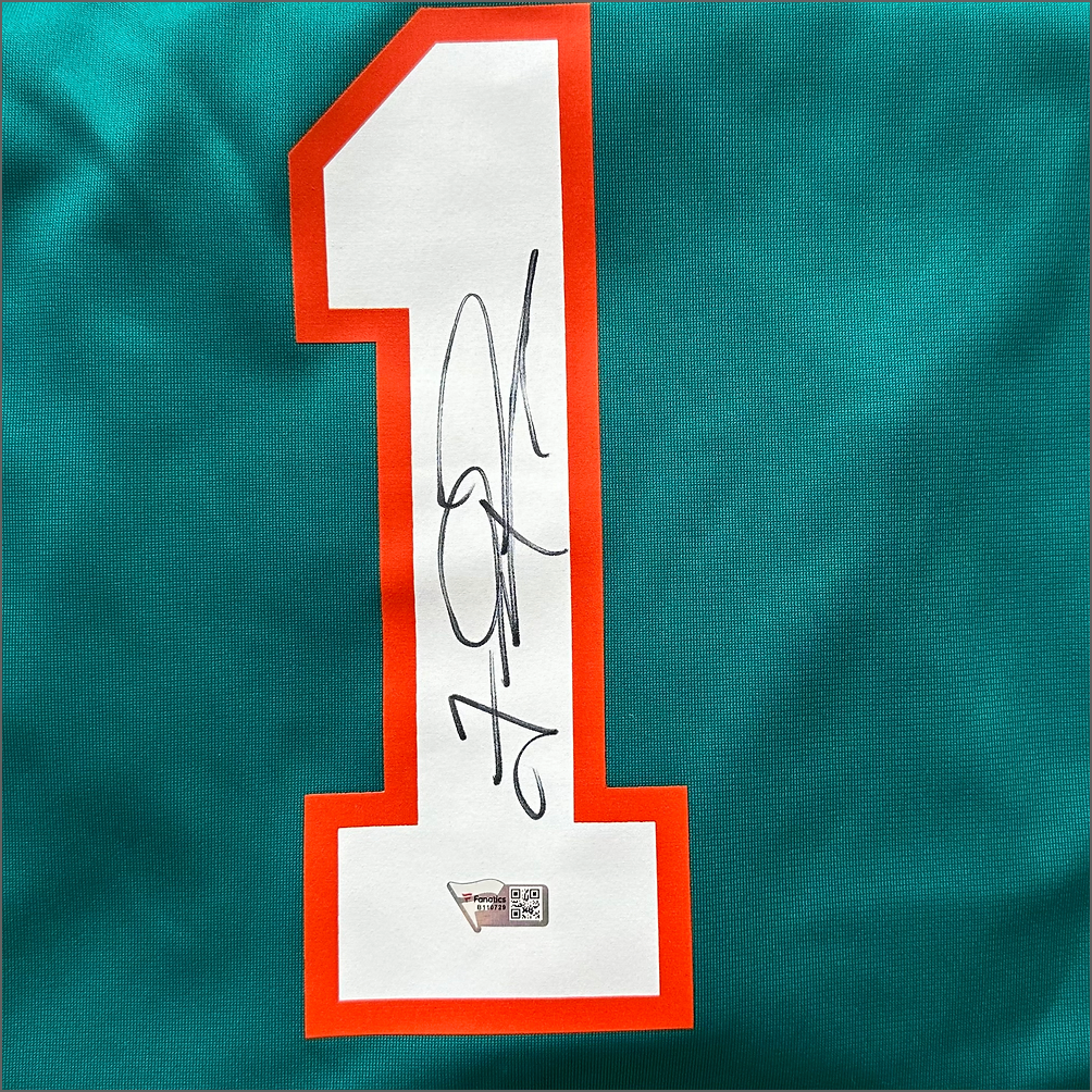 Jersey autografiado por Tua Tagovailoa - Signed Collectibles