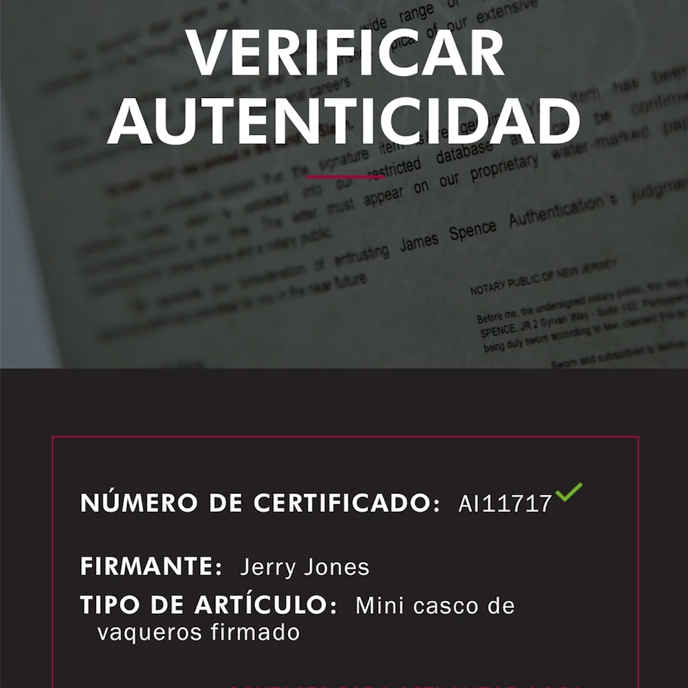 Casco autografiado por Jerry Jones - Signed Collectibles