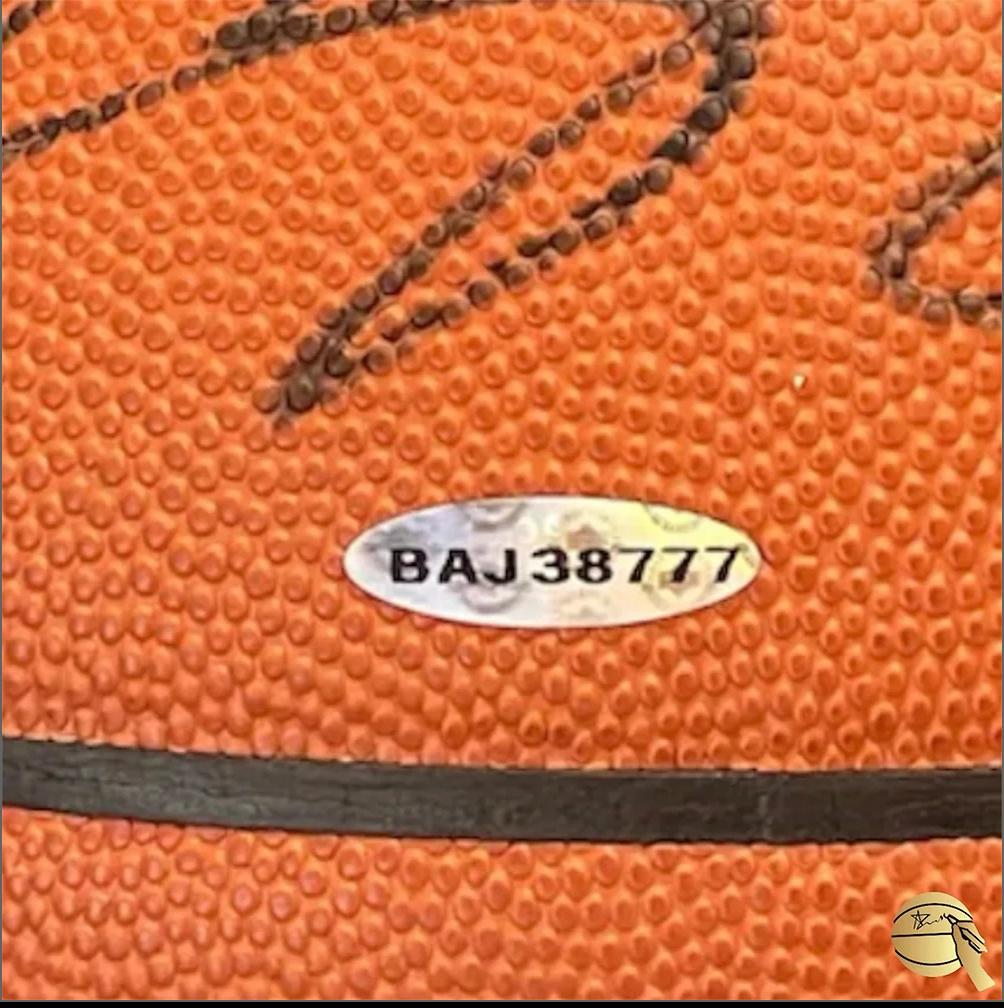 Balón autografiado por LeBron James