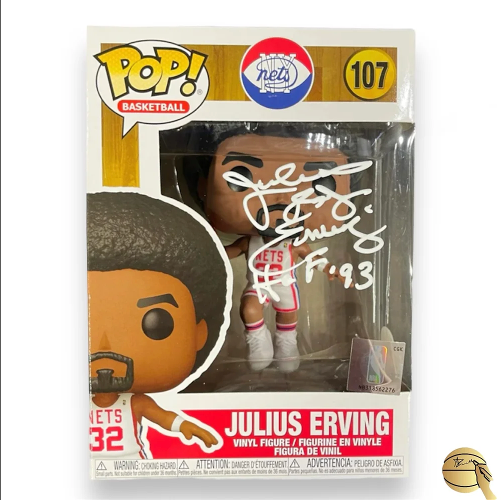 Funko POP autografiado por Julius Erving Dr. J - Signed Collectibles