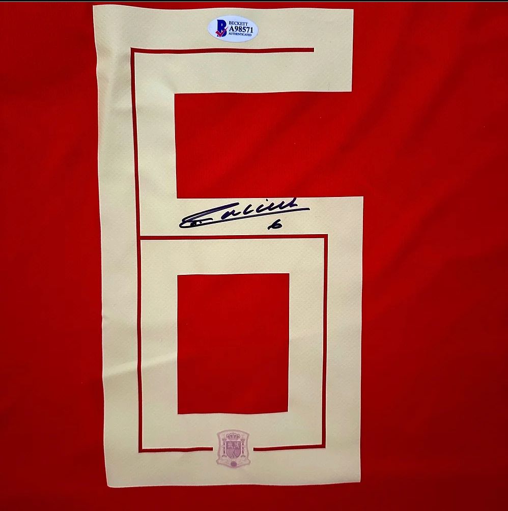 Jersey autografiado por Andrés Iniesta