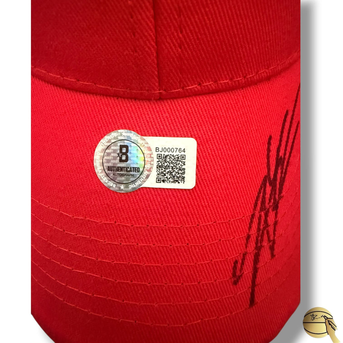Gorra autografiada de Ferrari por Charles Leclerc y Carlos Sainz