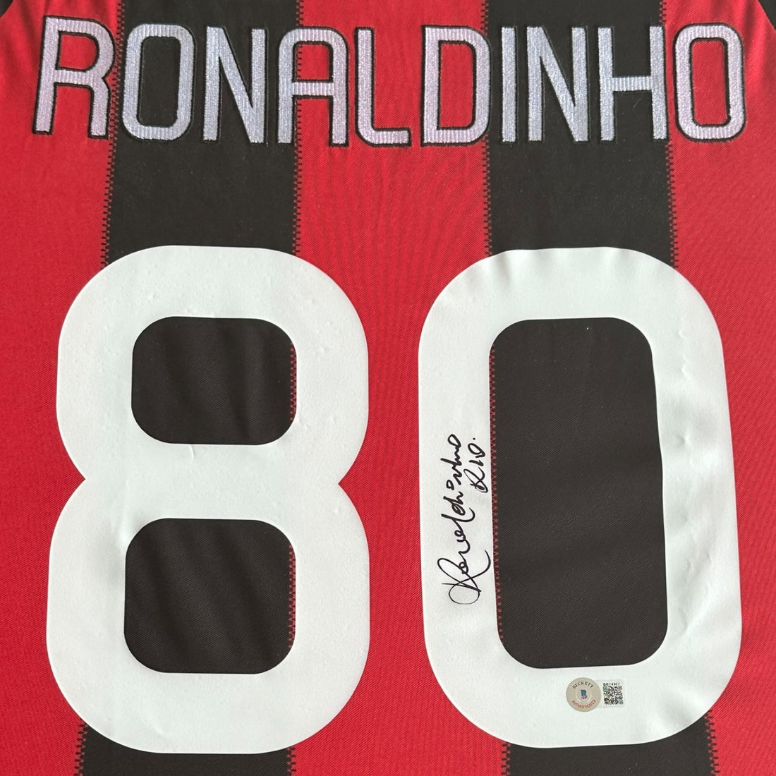 Jersey autografiado por Ronaldinho - Signed Collectibles