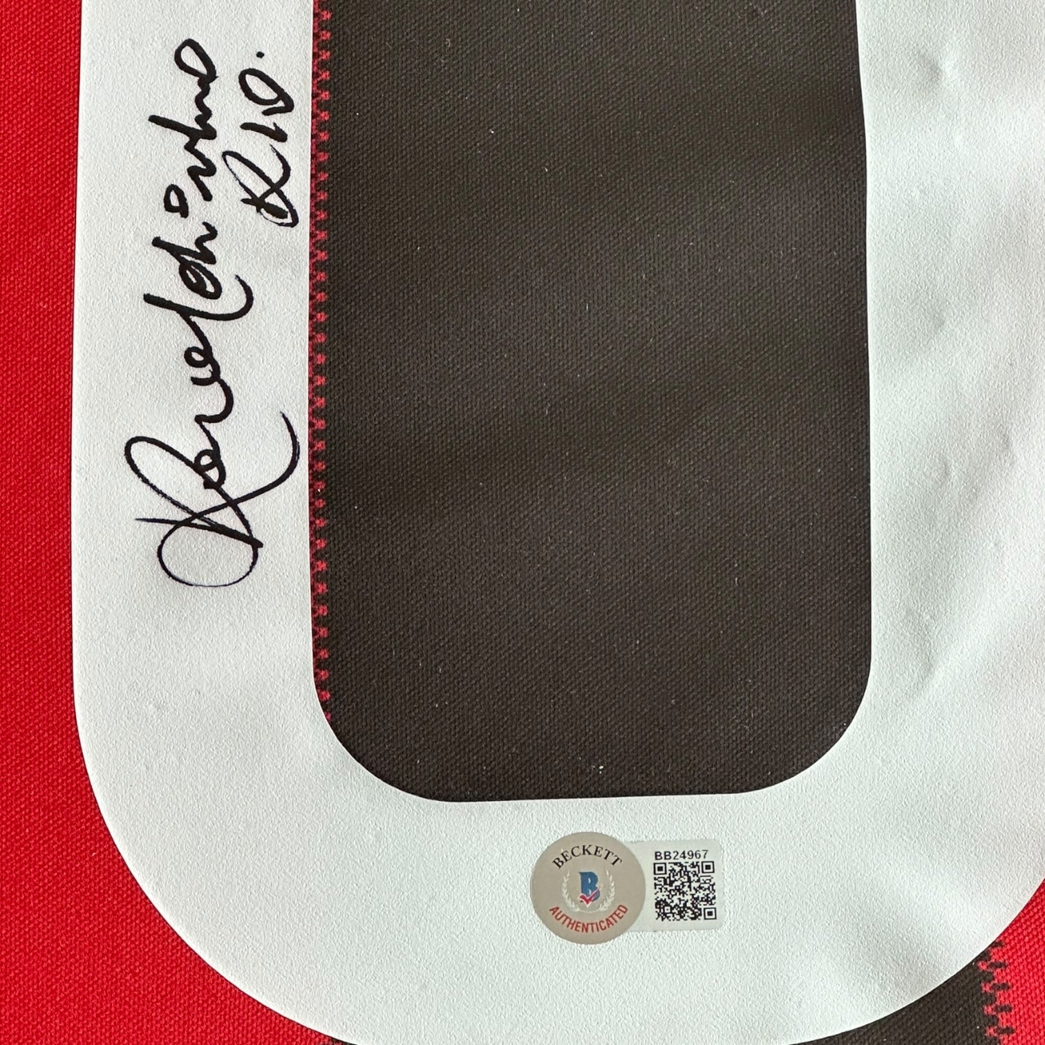 Jersey autografiado por Ronaldinho