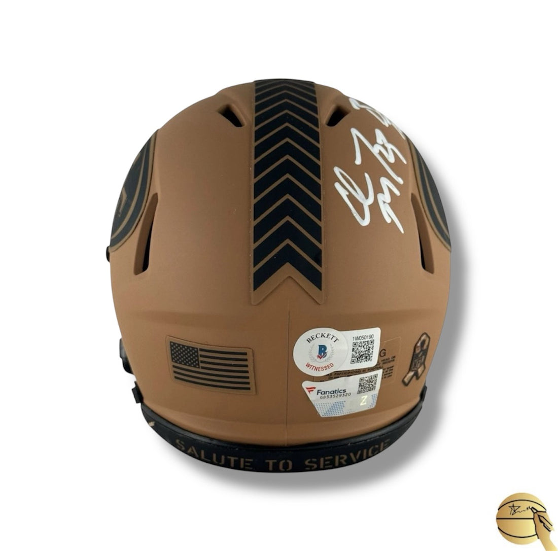 Mini casco autografiado por jugadores de 49ers