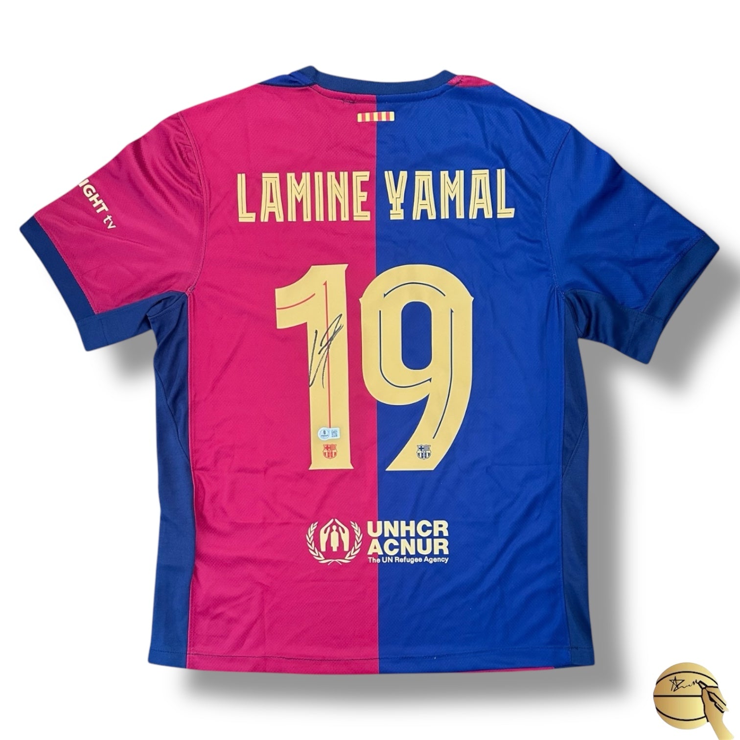 Jersey autografiado por Lamine Yamal