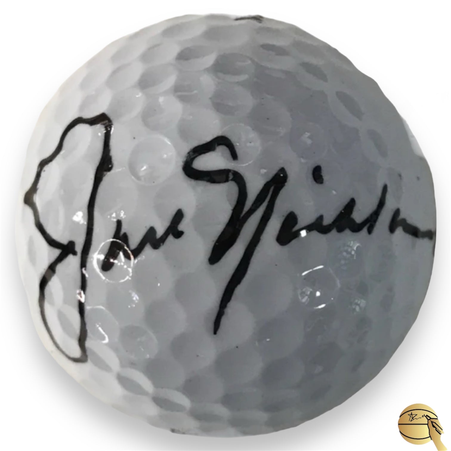 Pelota autografiada por Jack Nicklaus