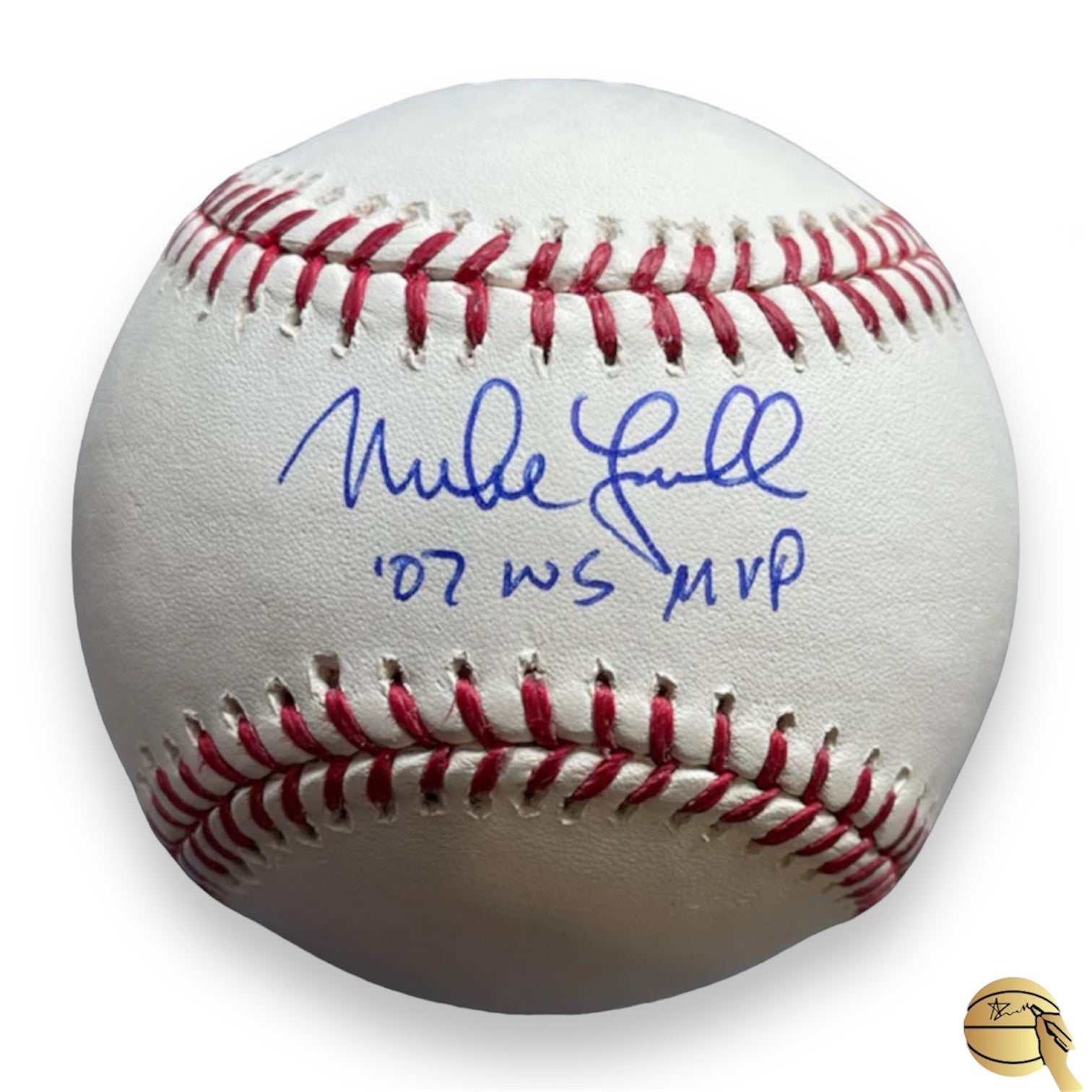 Pelota autografiada por Mike Lowell
