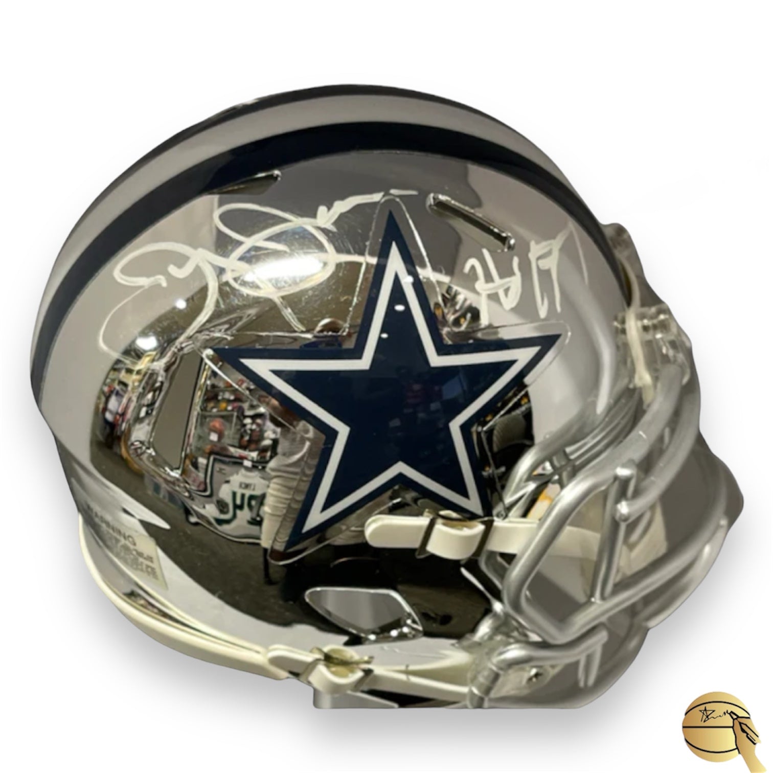 Casco autografiado por Jerry Jones