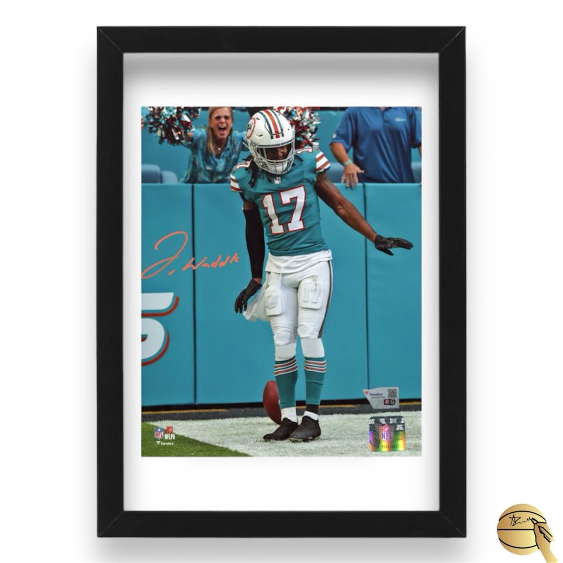 Cuadro autografiado por Jaylen Waddle - Signed Collectibles
