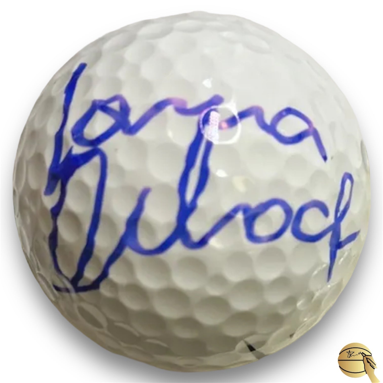 Pelota de golf autografiada de Lorena Ochoa