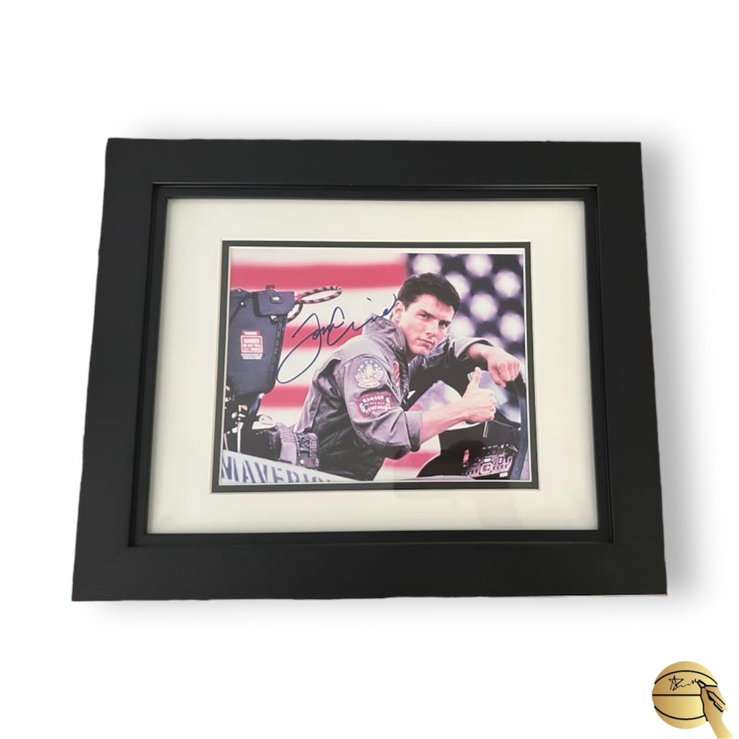 Cuadro autografiado por Tom Cruise (Top Gun 1986)