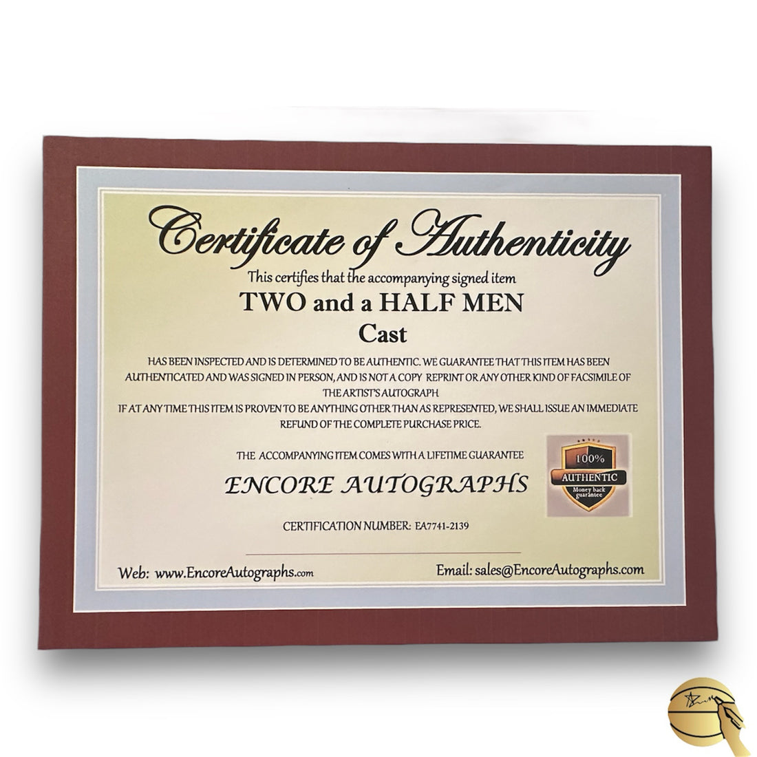 Cuadro autografiado por Jon Cryer y Charlie Sheen - Signed Collectibles