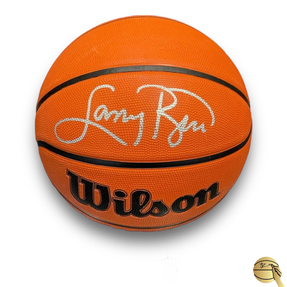 Balón autografiado por Larry Bird