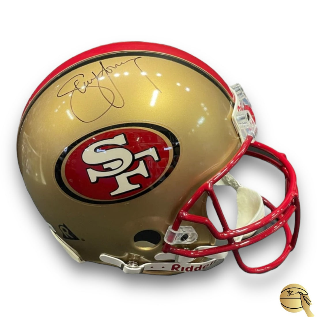 Casco autografiado por Steve Young