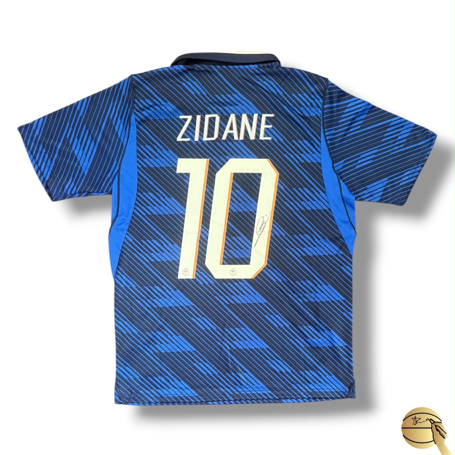 Jersey de Francia autografiado por Zinedine Zidane