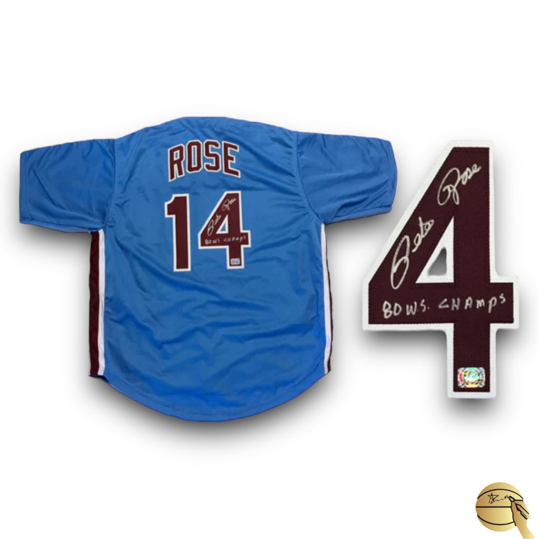 Jersey autografiado por Pete Rose