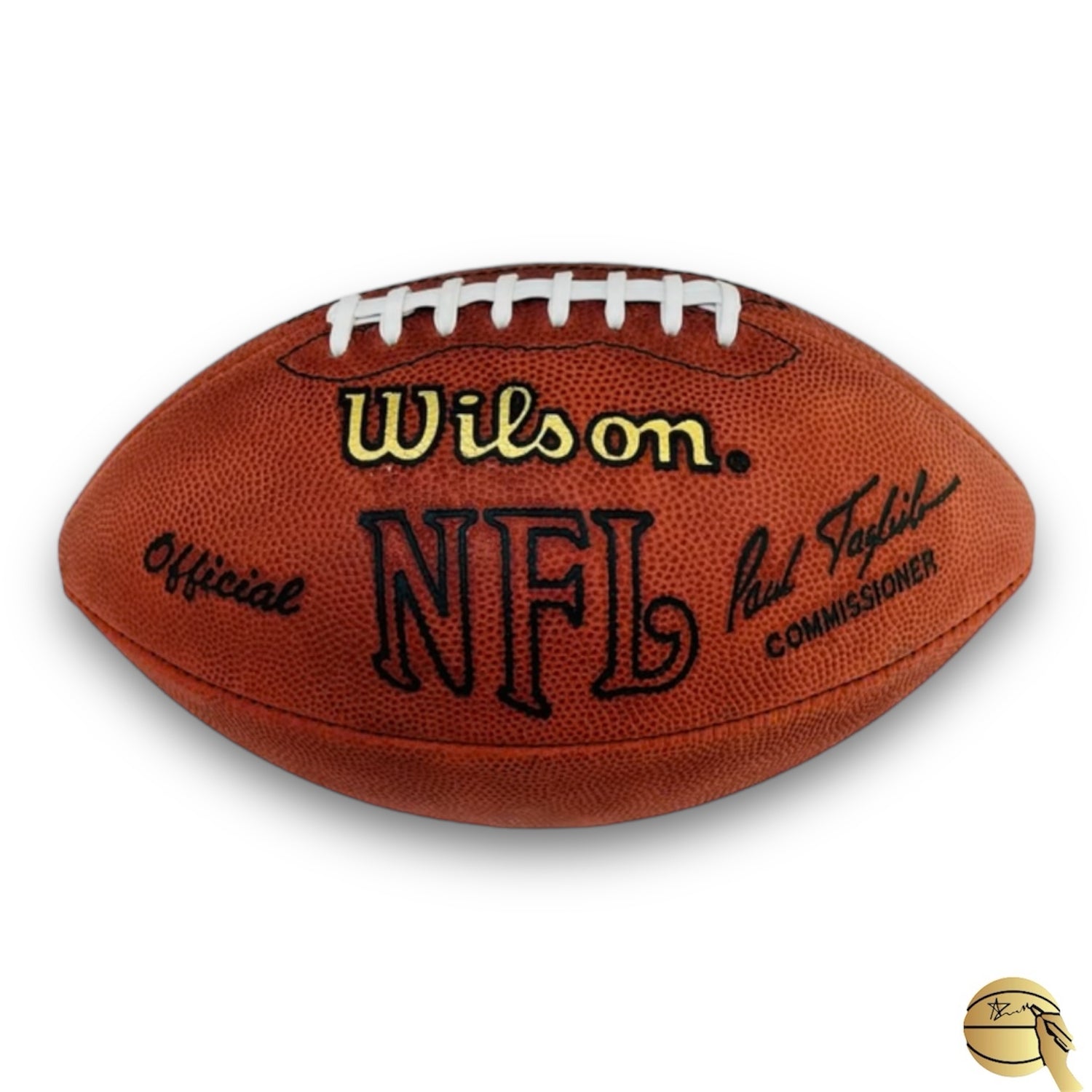 Balón de americano autografiado por Jim Brown