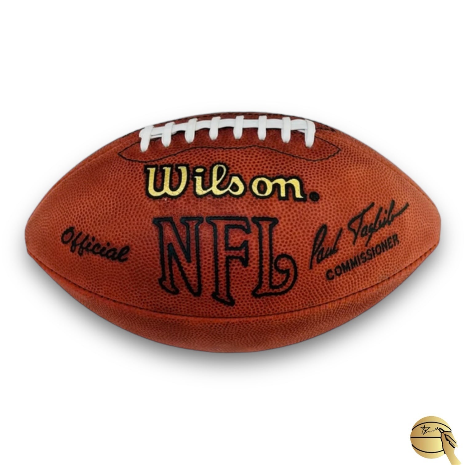 Balón de americano autografiado por Jim Brown