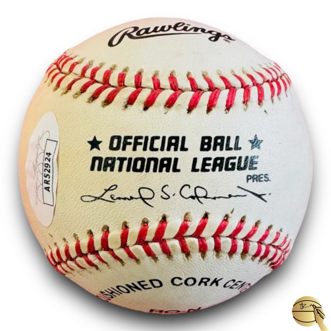 Pelota autografiada por Fernando Valenzuela