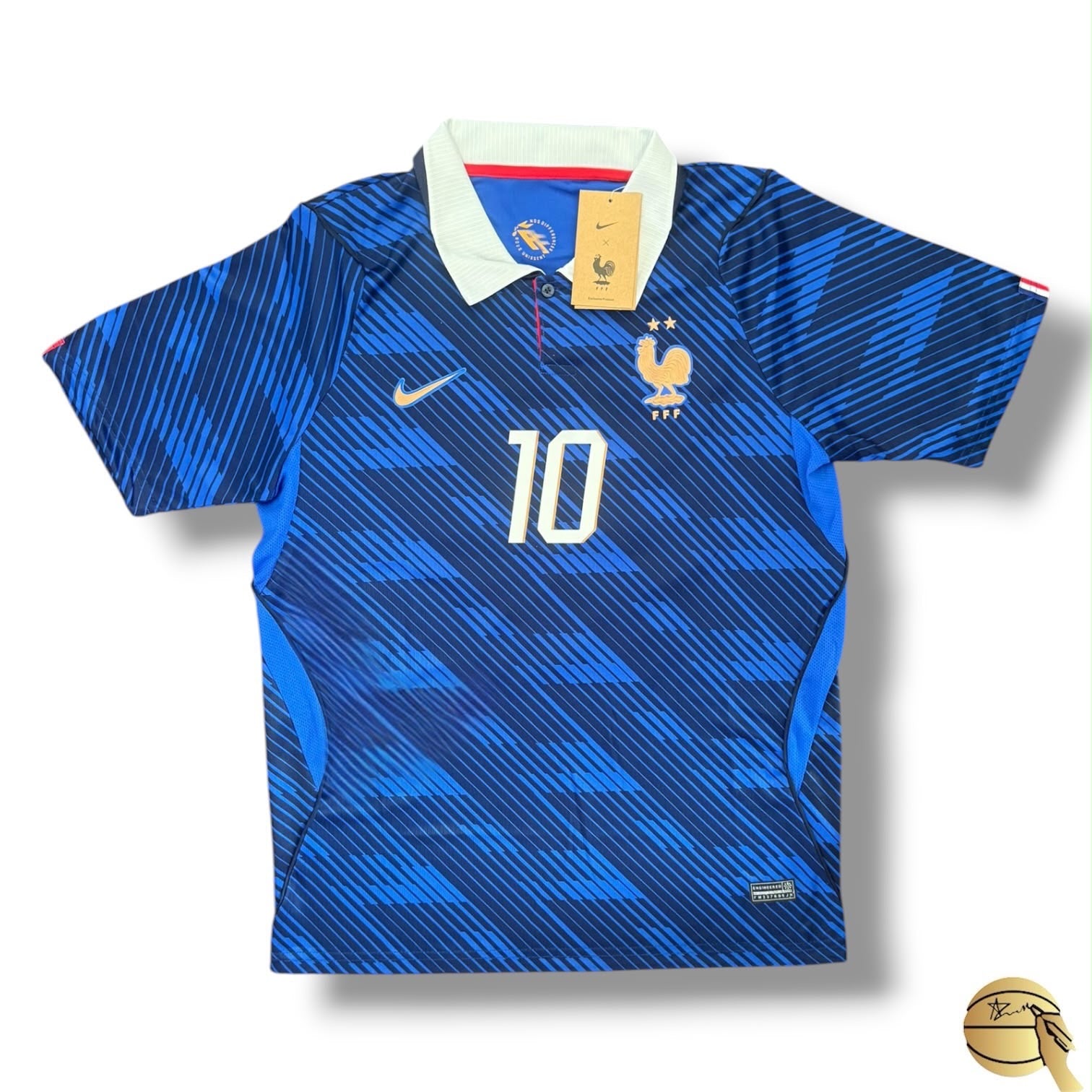 Jersey de Francia autografiado por Zinedine Zidane
