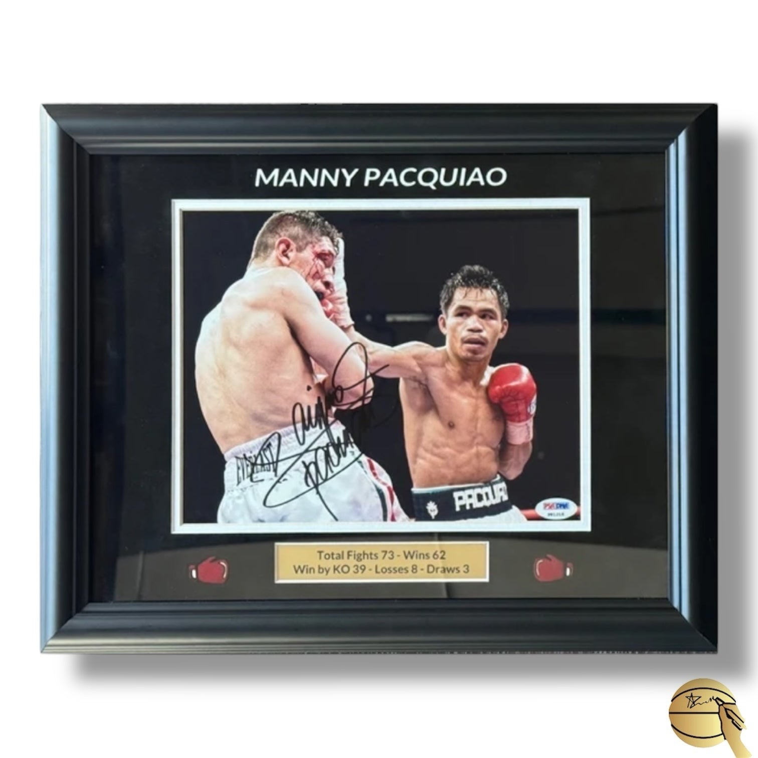 Imagen autografiada por Manny Pacquiao