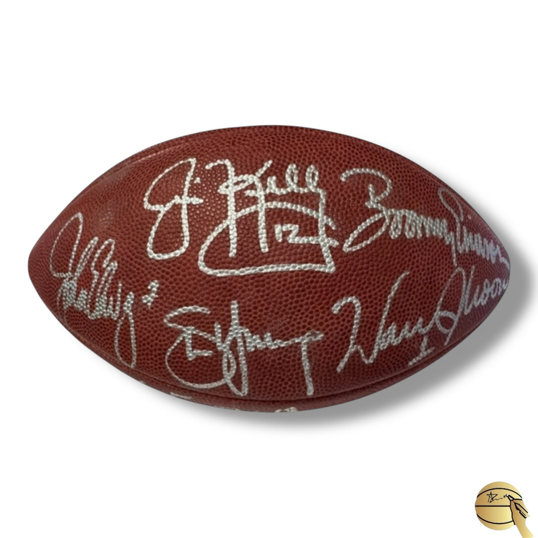 Balón autografiado por diversos Quarterback leyendas (9)