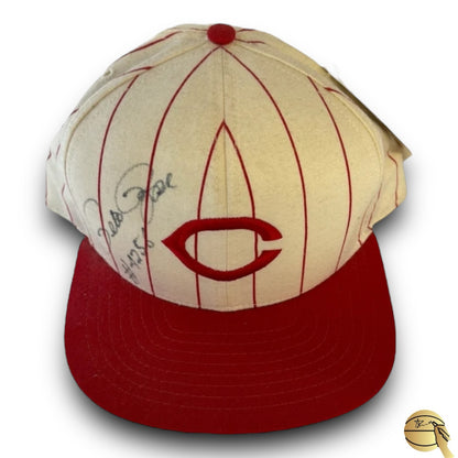 Gorra autografiada por Pete Rose