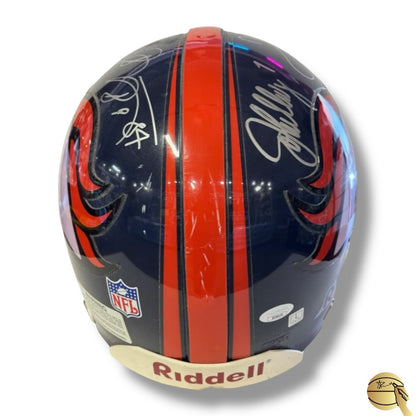 Casco de Denver Broncos autografiado por 7 leyendas