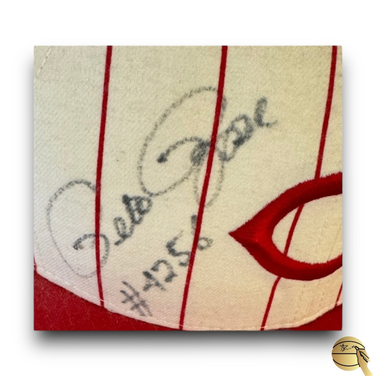 Gorra autografiada por Pete Rose