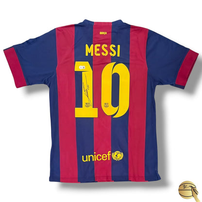 Jersey 2014-2015 del Barcelona autografiado por Leo Messi