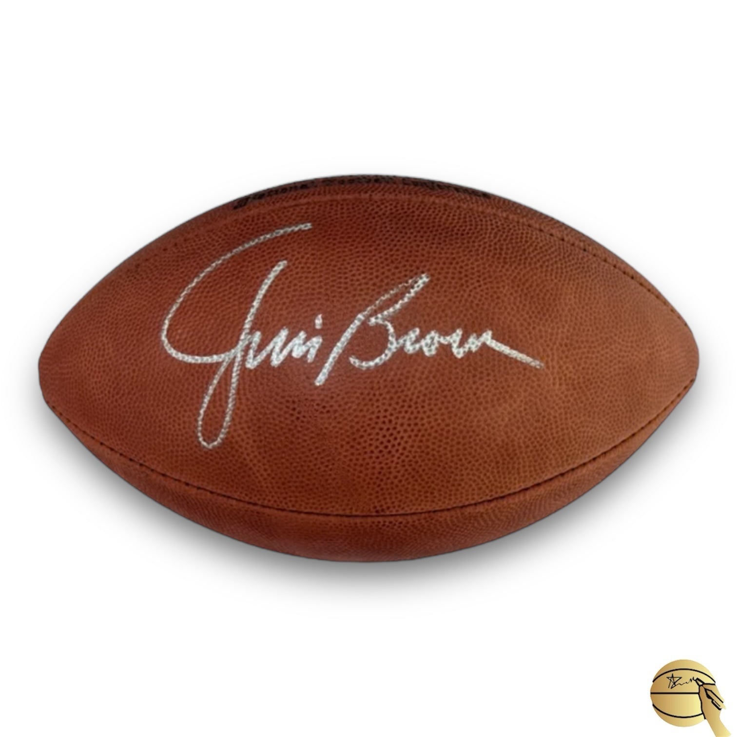 Balón de americano autografiado por Jim Brown