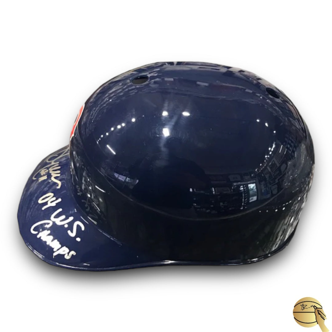 Casco autografiado por Bill Mueller