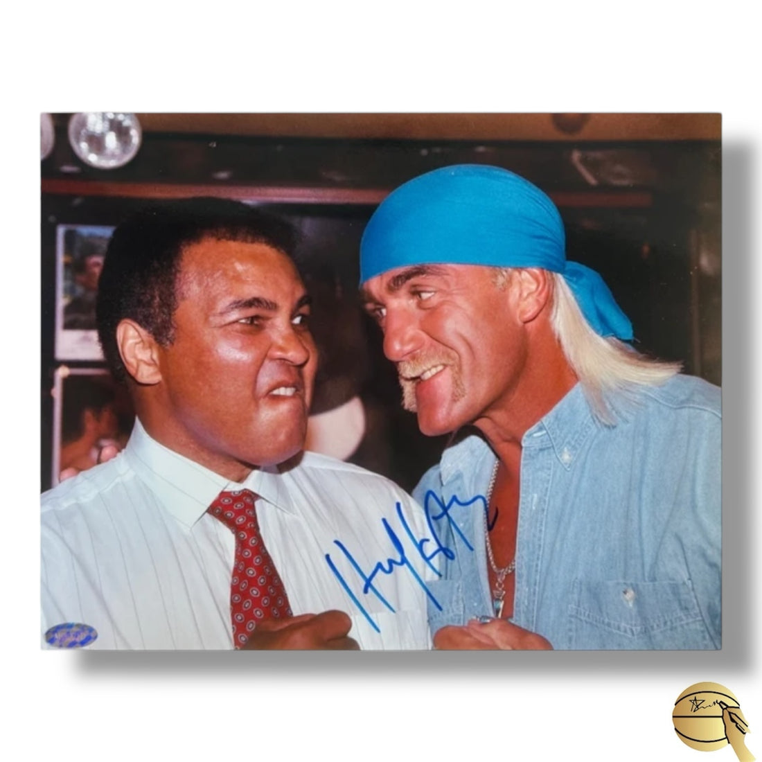 Fotografía autografiada por Hulk Hogan