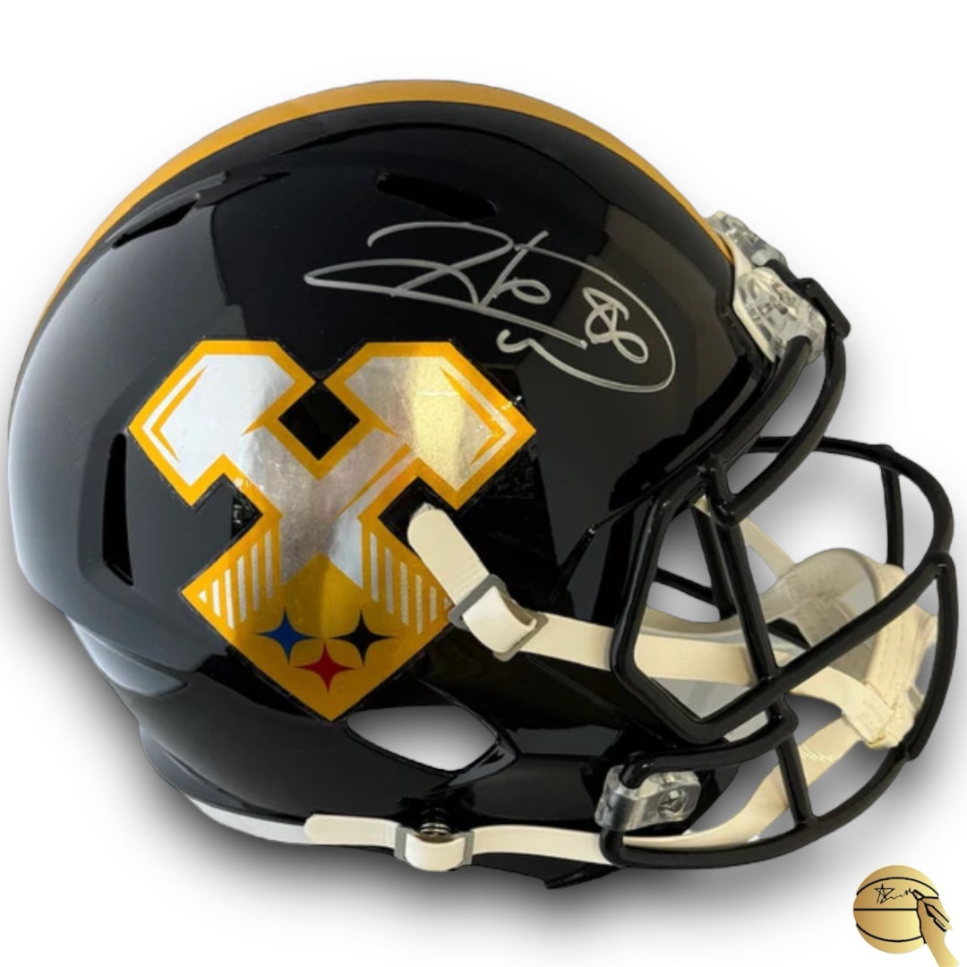 Casco de steelers autografiado por Hines Ward