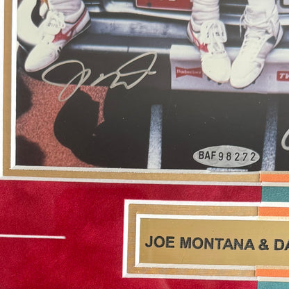 Cuadro autografiado por Joe Montana y Dan Marino