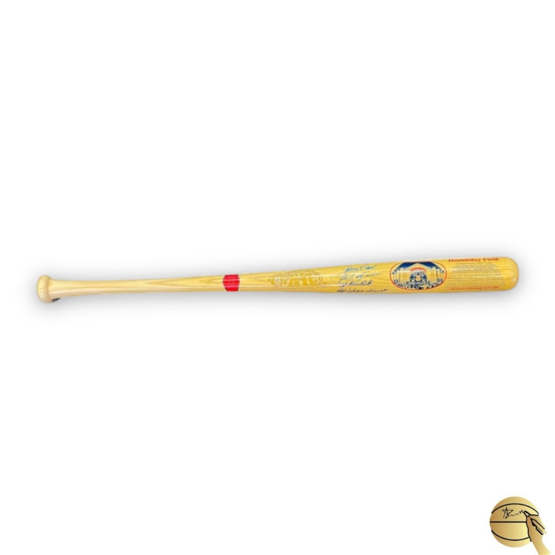 Bate autografiado por Johnny Bench, Carl Yastrezmski, Al Barlick Red Schoendienst - Signed Collectibles