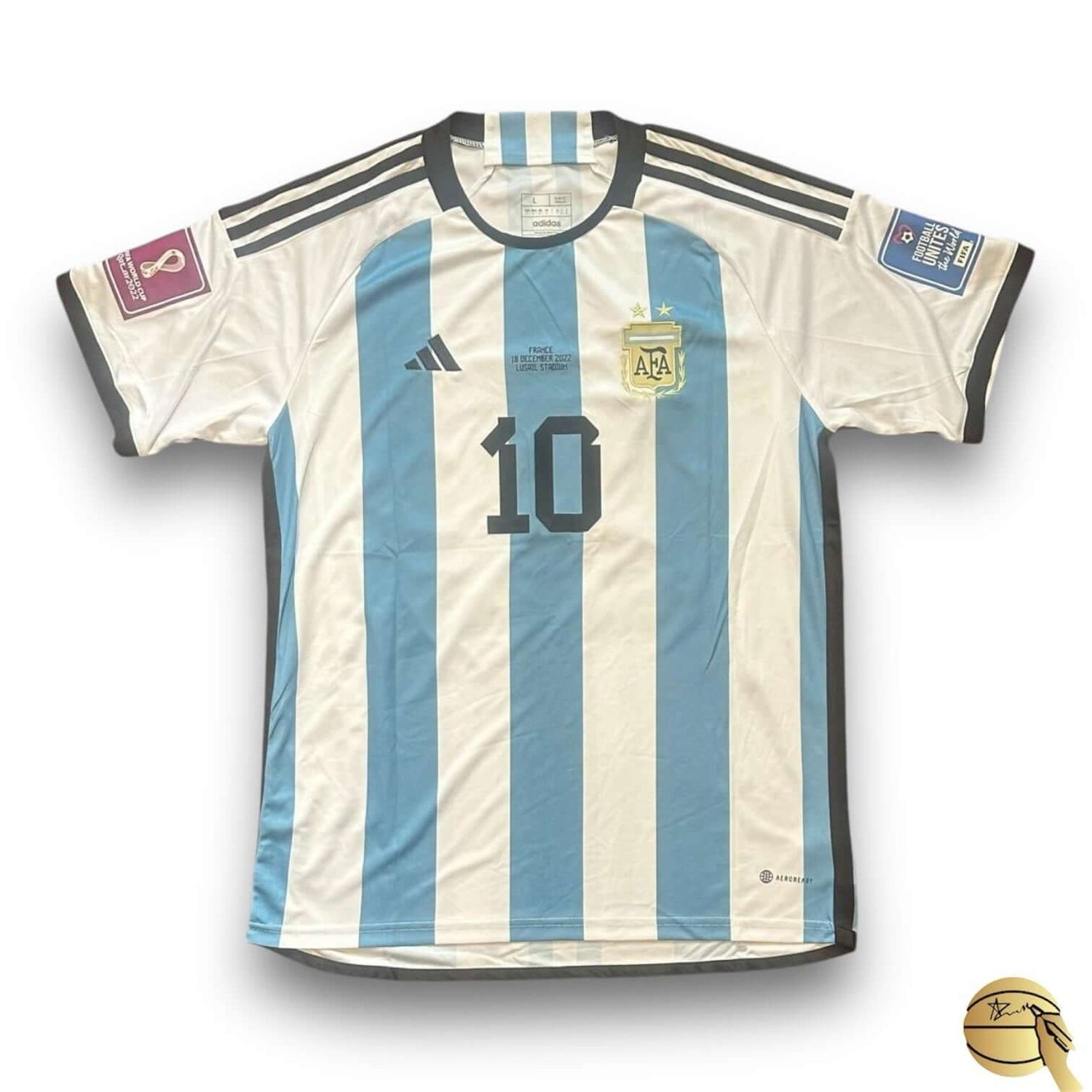 Jersey autografiado por Lionel Messi