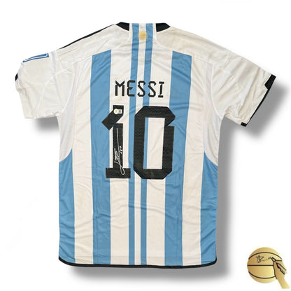 Jersey autografiado por Leo Messi