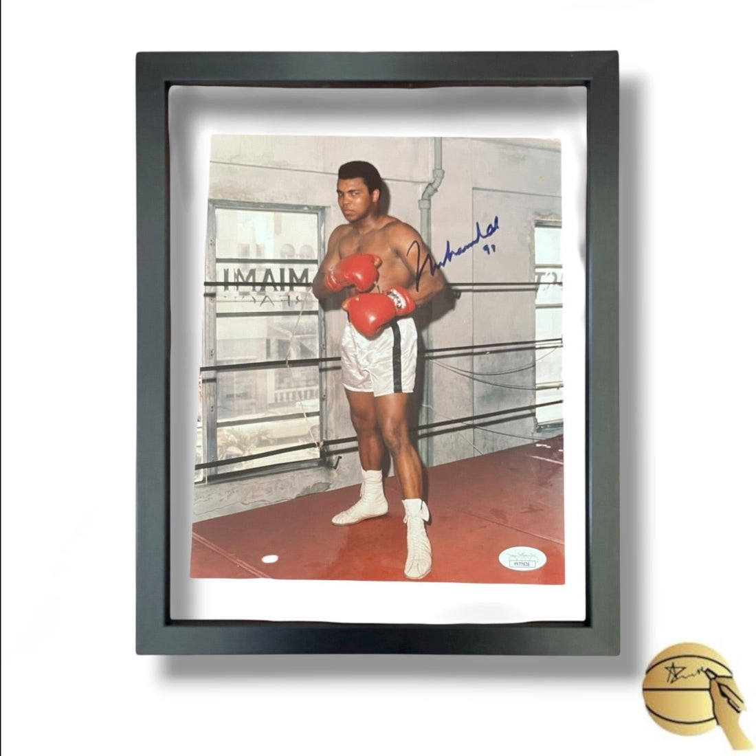 Foto autografiada por Muhammad Ali