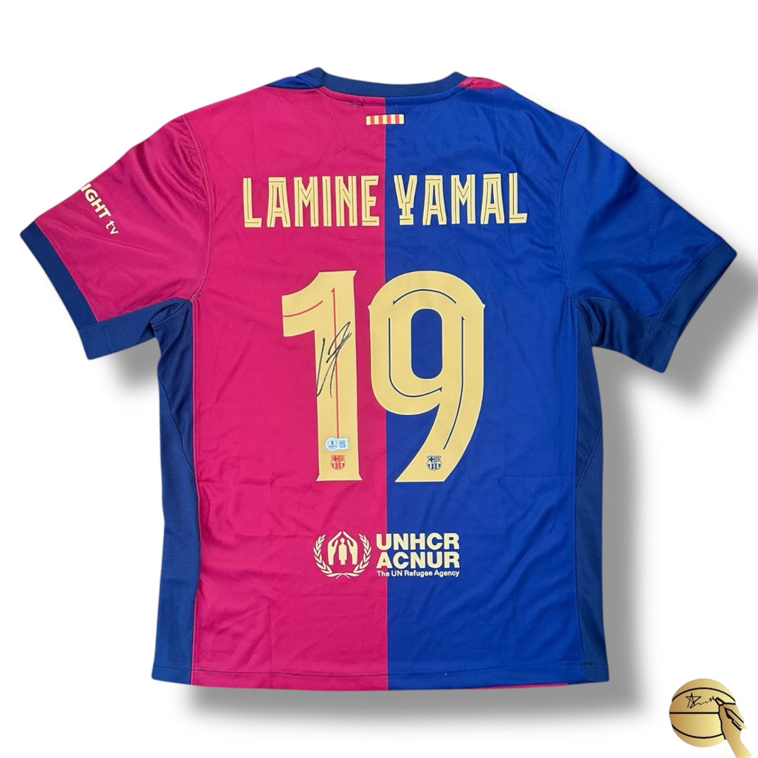 Jersey autografiado por Lamine Yamal