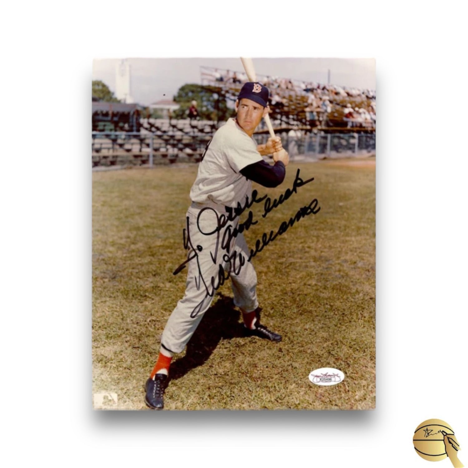 Imagen autografiada por Ted Williams